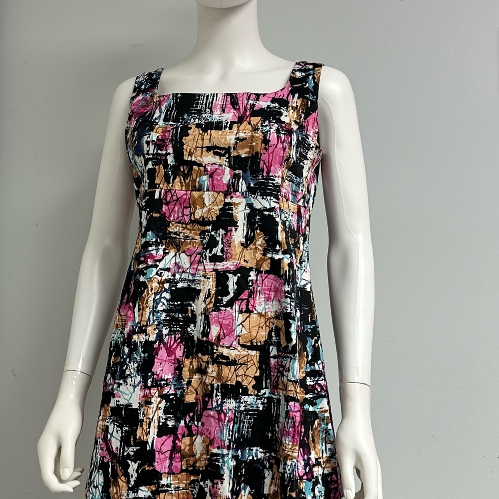 Tazzia Abstract Print Dress